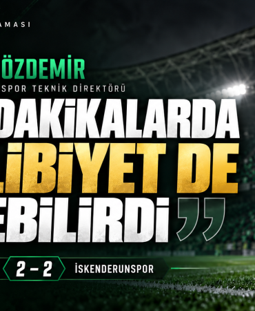Zeyni Özdemir maç sonu açıklaması
